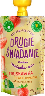 Dawtona Drugie śniadanie Owsianka + mus truskawka płatki owsiane babka płesznik
