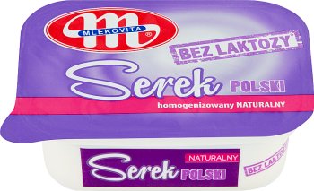 Mlekovita Serek homogenizowany  naturalny Polski bez laktozy