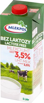Mlekpol Leche UHT sin lactosa 3.5%