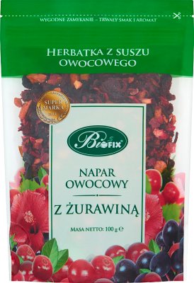 Bifix Napar owocowy z żurawiną Herbatka z suszu owocowego