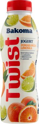 Bakoma Twist Jogurt  pomarańcza-limonka