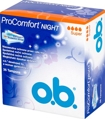 OB ProComfort Night Super Tampons