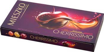 Mieszko Cherrissimo Exclusive Pralinen gefüllt mit Kirschen in Alkohol