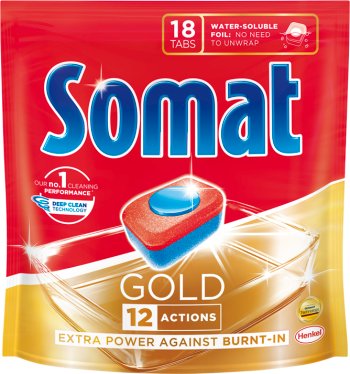 Somat Gold Tablets for washing dishes in the dishwasher