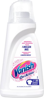 Vanish Oxi Action Odplamiacz  do białych tkanin w płynie