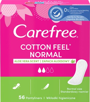 Carefree Cotton Aloe Panty liners