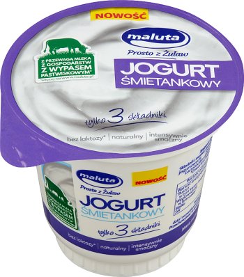 Pequeña crema de yogurt