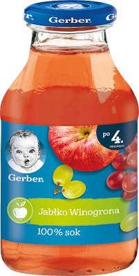 Gerber 100% apple juice grapes
