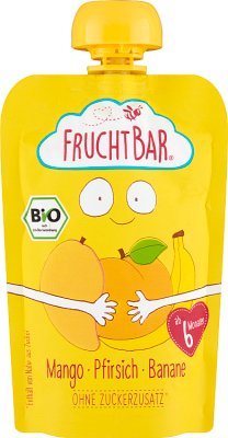 Fruchtbar Mus banan, brzoskwinia, mango BIO