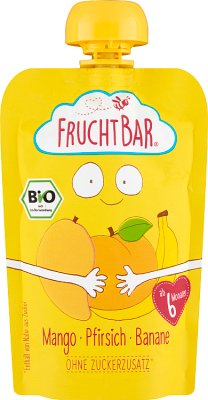 Fruchtbar Mousse banana, peach, mango BIO