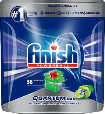 Finish Quantum Max Apple & Lime Kapsułki do mycia naczyń w zmywarce