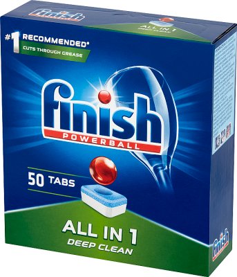 Finish All in 1 Tablets for washing dishes in the dishwasher