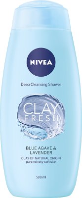 Nivea Clay Fresh Blue Гель для душа с агавой и лавандой