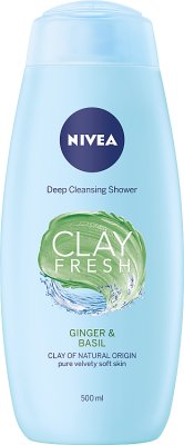 Nivea Clay Fresh Ginger & Basil  Żel pod prysznic