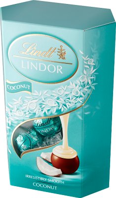 Pralinés de chocolate con leche Lindt Lindor con relleno de coco