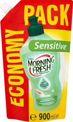 Morning Fresh Sensitive Aloe Vera. Концентрированная жидкость для мытья посуды