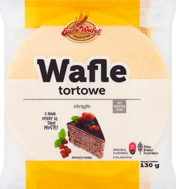 Eurowafel Round cake wafers