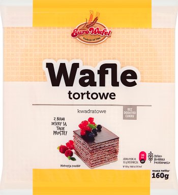 Eurowafel Wafle tortowe kwadratowe