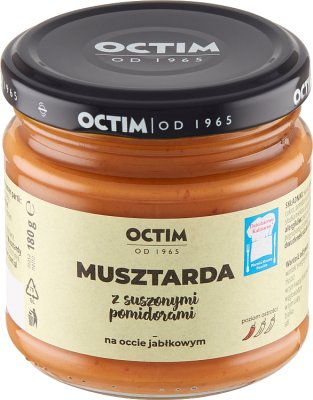 Octim Mustard with dried tomatoes on apple vinegar