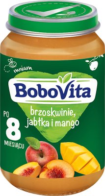 BoboVita Peaches, apple and mangoes