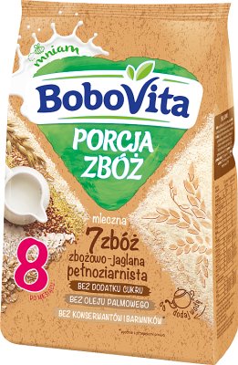 Gachas de leche de cereales BoboVita Portia 7 cereales de mijo cereal