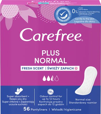 Carefree Plus Original Wkładki  higieniczne świeży zapach