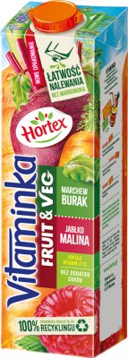 Hortex Vitaminka Fruit & Veg Сок морковно-свекольный яблочно-малиновый
