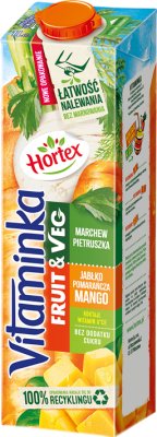 Hortex Vitaminka Obst & Gemüse Saft Karotten Petersilie Apfel Mango Orange
