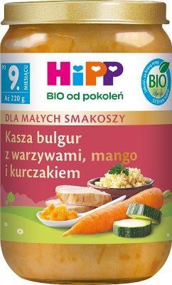 HiPP BIO Bulgur mit Gemüse, Mango und Hühnchen