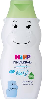 HiPP Płyn do kąpieli dla dzieci - Hipopotam, barwi wodę na zielono 