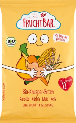 Corn Crisps Fruchtbar - Arroz BIO de zanahoria y calabaza