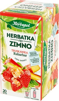 Herbapol Herbatka na zimno o smaku truskawki z rabarbarem