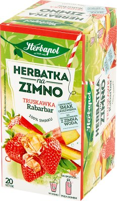 Herbapol Herbatka na zimno  o smaku truskawki z rabarbarem