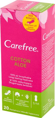 Carefree Cotton Aloe Panty liners