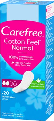 Carefree Cotton Aloe Panty liners