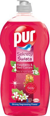 Pur Sekrety Świata Płyn do mycia naczyń Malina i Czerwona porzeczka