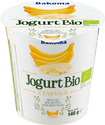 Bakoma Organic Yogurt with banana