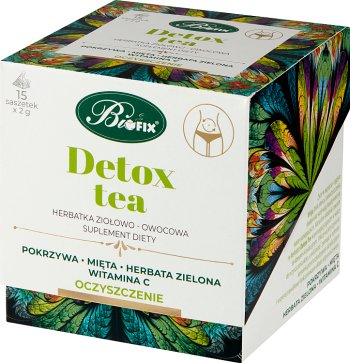 Bifix Detox Tee Kräuter - Früchtetee. Nahrungsergänzungsmittel 15 x 2 g