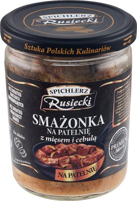 Spichlerz Rusiecki Smażonka Para una sartén con carne y cebolla