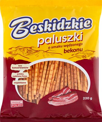 Beskidzkie Paluszki o smaku wędzonego bekonu