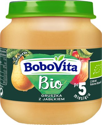 *BoboVita BIO deserek gruszka z jabłkiem