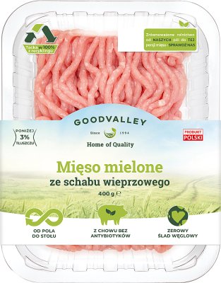 Goodvalley Lomo de cerdo picado de granjas sin antibióticos