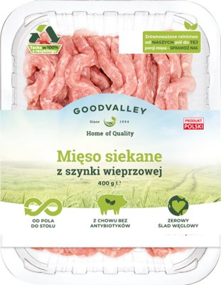 Goodvalley Mięso siekane z szynki wieprzowej z hodowli bez użycia antybiotyków