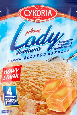 Cykoria Lody domowe o smaku słonego karmelu