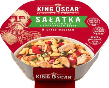 König Oscar Salat bereit, im italienischen Stil zu essen