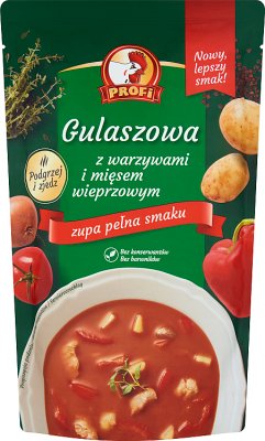 Profi Gulaszowa with vegetables and pork