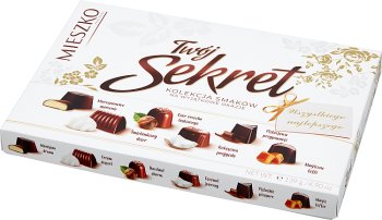 Mieszko Twój Sekret Praliny w czekoladzie mlecznej i deserowej
