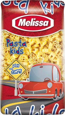 Melissa Pasta Kids spielen mit Autos Pasta Cars