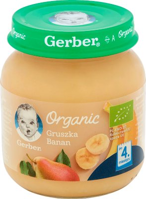 Gerber Organic Gruszka banan