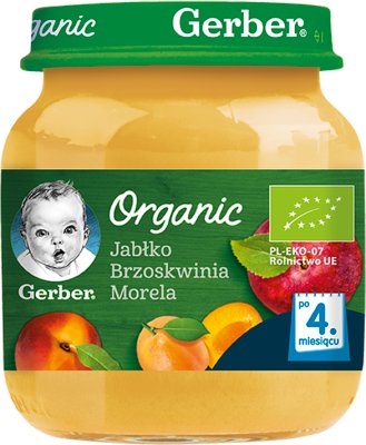 Gerber Organic Apple Peach Apricots